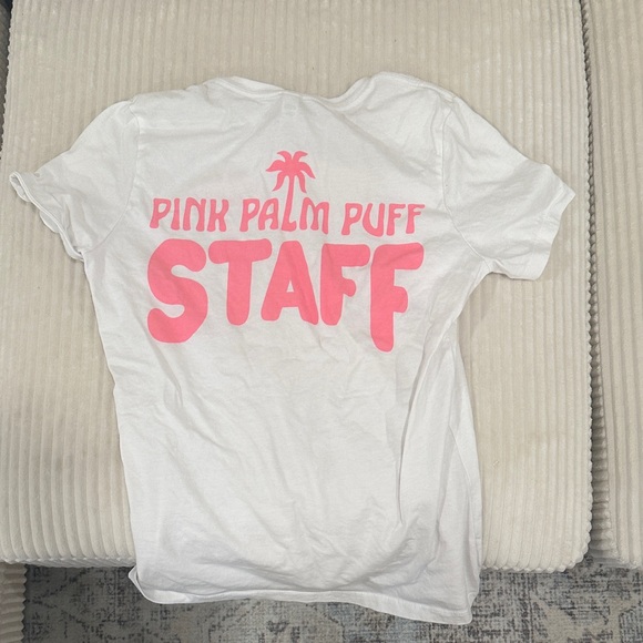 Pink Palm Puff Staff shirt - Picture 1 of 2